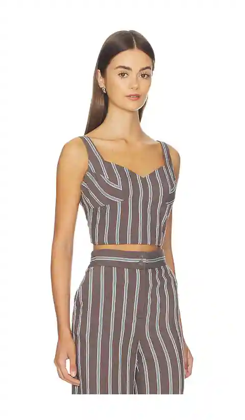 Veronica Beard Vonette Top in Chocolate. - size 00 (also in 2, 6)