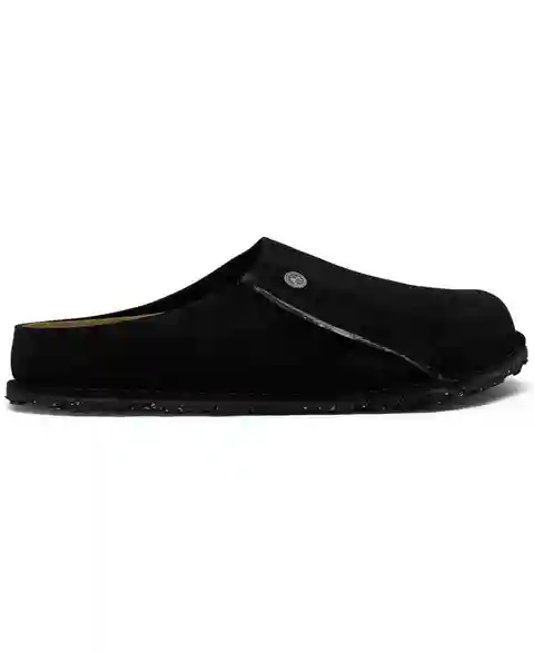 Birkenstock Men's Zermatt Premium Suede Leather Clog Slippers from Finish Line - Black, Silver