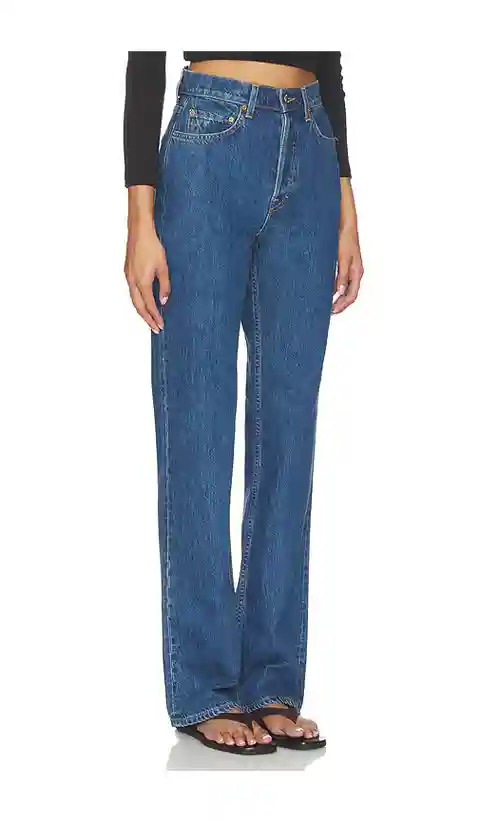 GRLFRND Graham High Rise Straight in Blue. - size 23 (also in 25, 24, 26, 27, 28, 29, 30, 31, 32)