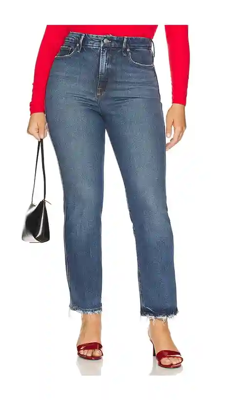Good American Good Curve Straight Jeans in Blue. - size 20 (also in 0, 12, 2, 22, 24, 6)