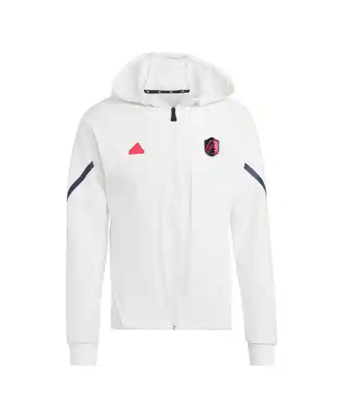 Men's adidas White St. Louis City Sc 2024 Anthem Travel Full-Zip Jacket - White