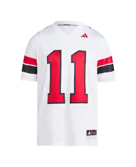 Adidas Men's Jeff Brohm White Louisville Cardinals Football Icon Premier Jersey - White