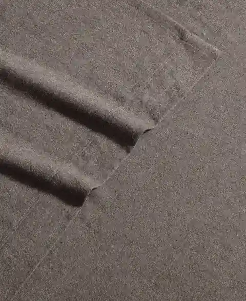 Calvin Klein Melange Cotton Flannel 4 Piece Sheet Set, King - Chocolate