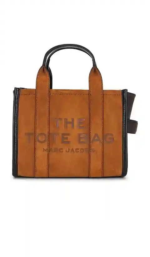 Marc Jacobs The Suede Small Tote Bag in Brown.