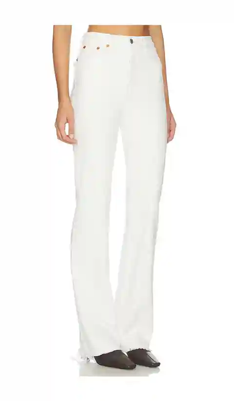 RE/DONE 70s Bootcut Jean in Cream. - size 31 (also in 23, 24, 25, 26, 27, 28, 29, 30, 32)