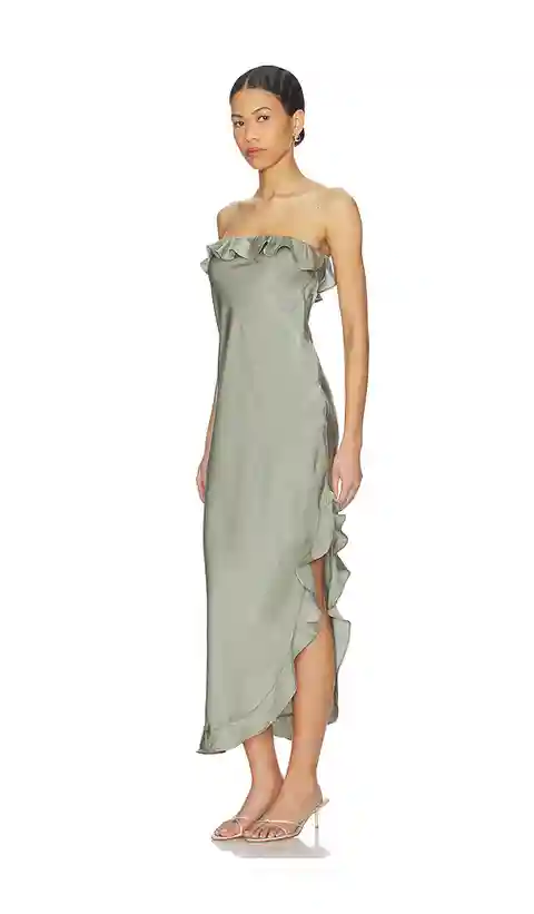 HEARTLOOM Kylah Dress in Sage. - size L (also in XS, S, M, XL)