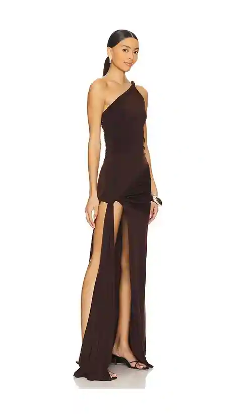 Lovers and Friends Sabrina Gown in Brown. - size S (also in XL)