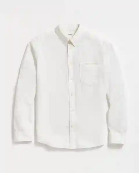 Billy Reid Msl 1-pocket Shirt, White