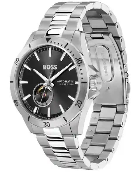 Hugo Boss Men's Troper Automatic Mech-Automatic Stainless Steel Watch 43mm - Silver-tone