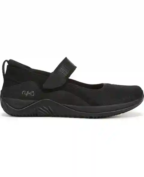Ryka Women's Echo-mj Sport Mary Janes - Black/Black Mesh