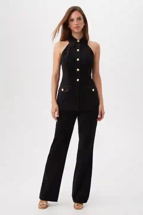 Trina Turk Elainia Velveteen Sleeveless Tunic Top