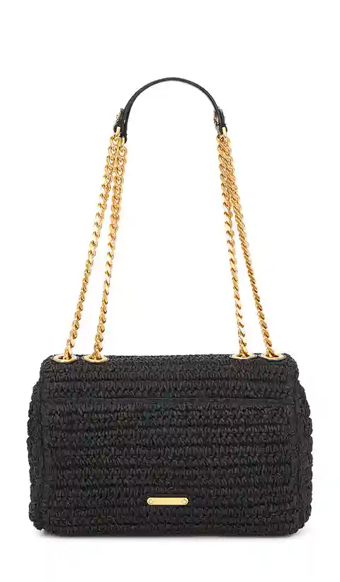 Rebecca Minkoff Edie Medium Crossbody in Black.
