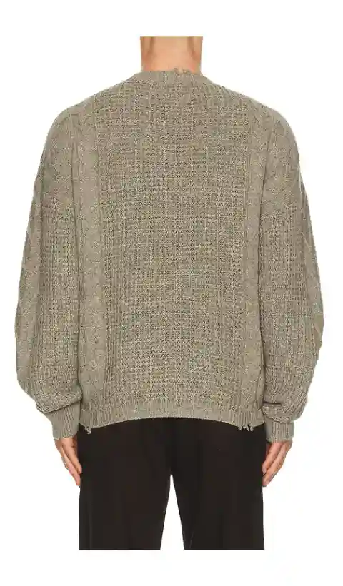 ALLSAINTS Tenter Crew Neck Sweater in Brown. - size L (also in M, S, XL/1X)