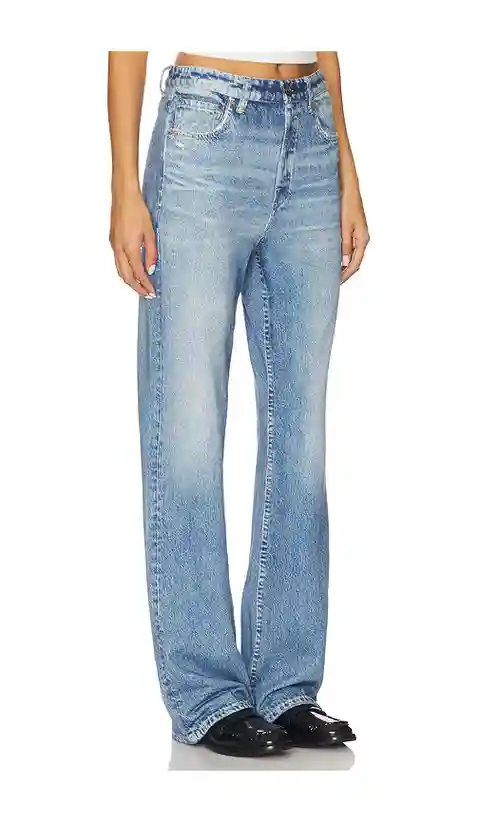 Rag & Bone Miramar Terry Shea Straight Pant Jeans in Blue. - size 30 (also in 24, 25, 26, 27, 28, 31, 32, 33, 34)