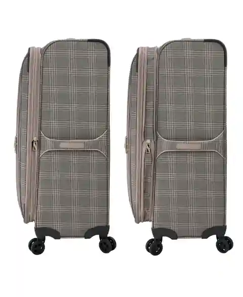 London Fog Brentwood Iv 29" Expandable Spinner Softside - Rose Charcoal