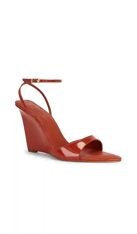 Schutz Elodie Wedge Sandal in Orange. - size 10 (also in 6, 6.5, 7, 7.5, 8, 8.5, 9, 9.5)