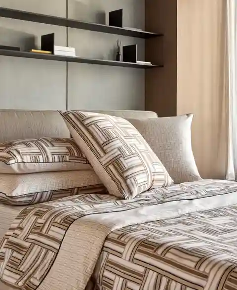 Boss Home Dedale Luminous Duvet Cover, Full/Queen - Beige