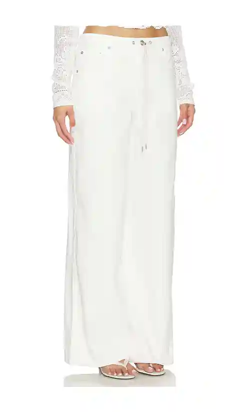 For Love & Lemons Agnes Denim Jeans in White. - size L (also in XS, S, M, XL)