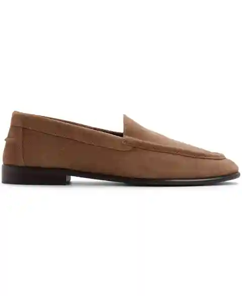 Aldo Women's Ambar Almond Toe Loafers - Light Brown Suede