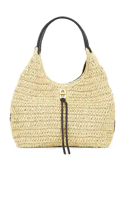 Rebecca Minkoff Darren Carrysome Satchel Bag in Tan.