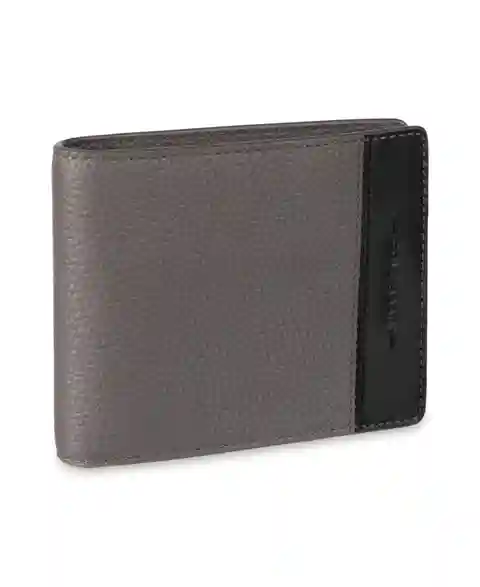 Cole Haan Men's Rfid Two-Tone Pebbled Leather Slimfold Wallet - Gray