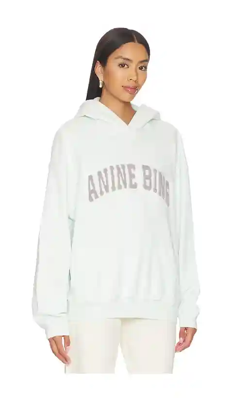 ANINE BING Harvey Hoodie in Mint. - size L (also in XXS, XS, S, M, XL)