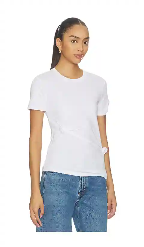 Helmut Lang Knot Baby T-shirt in White. - size M (also in XS, S)