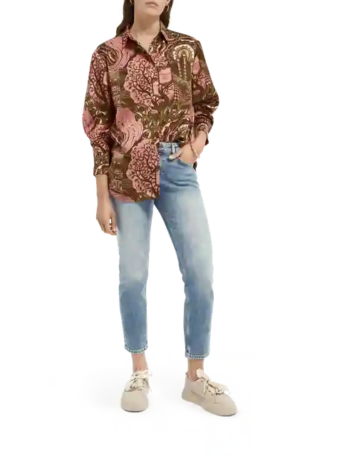 Women's The Keeper Mid Rise Slim Fit Jeans | Turquoise | Blue | Size 32/32 | Denim | Scotch & Soda