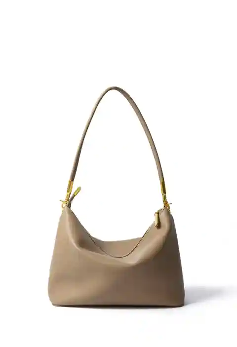 Aubrey Bag in smooth leather, Khaki