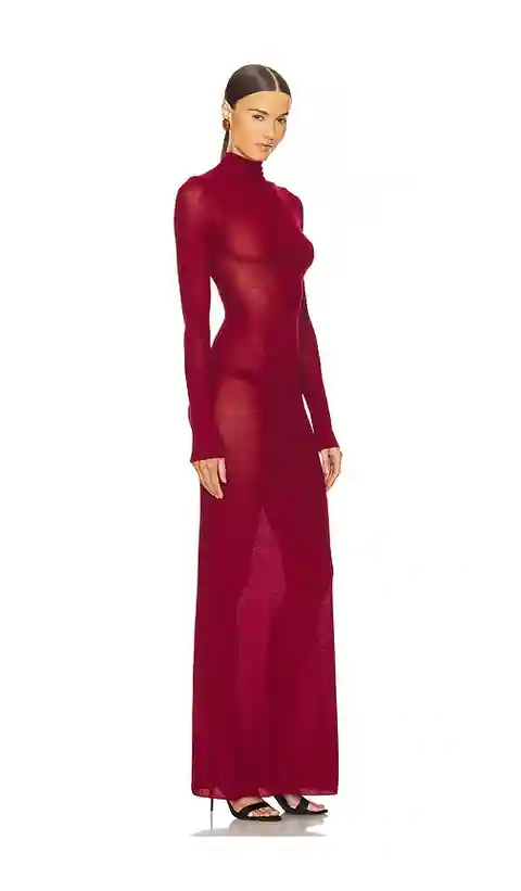 Lovers and Friends x Emma Rose Matilde Maxi Dress in Burgundy. - size M (also in L)