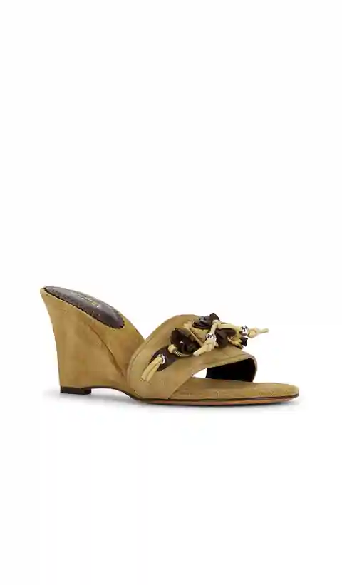 Isabel Marant Anee Sandal in Taupe. - size 37 (also in 38, 39)