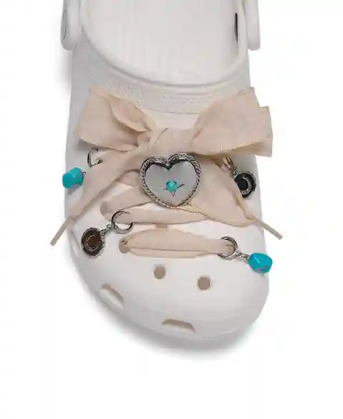 Crocs Jibbitz Laces and Turquoise Charms Kit from Finish Line - Multi