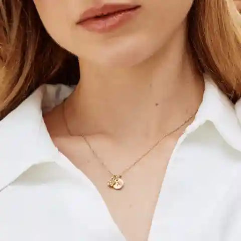 Adeline Initial Butterfly Necklace