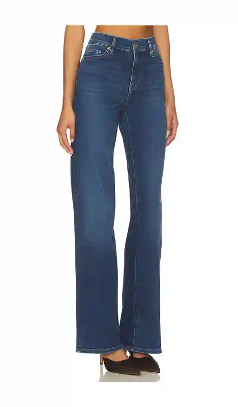 FRAME Le Slim Palazzo Long Jeans in Navy. - size 31 (also in 33, 34)