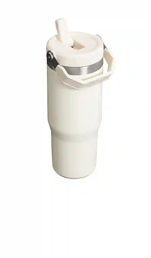STANLEY The Iceflow Flip Straw Tumbler 30 Oz in Cream.