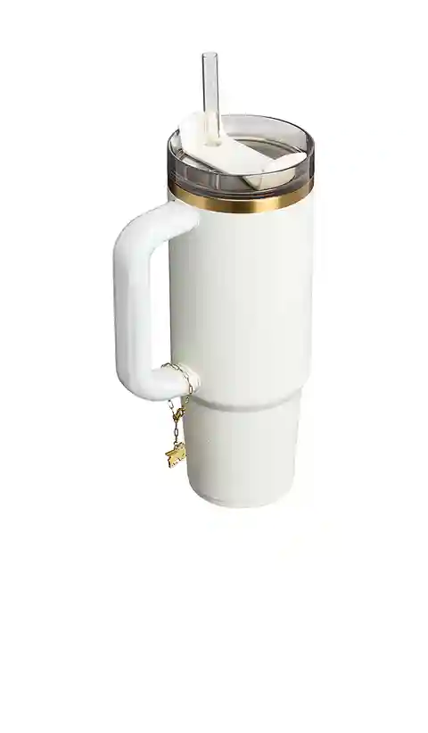 STANLEY Quencher Luxe Tumbler 30oz in White.