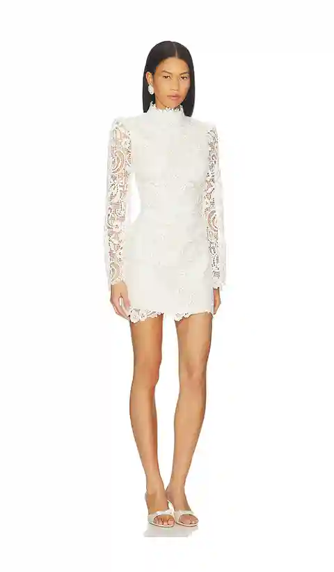 ELLIATT Cora Mini Dress in White. - size L (also in S, XS, M)