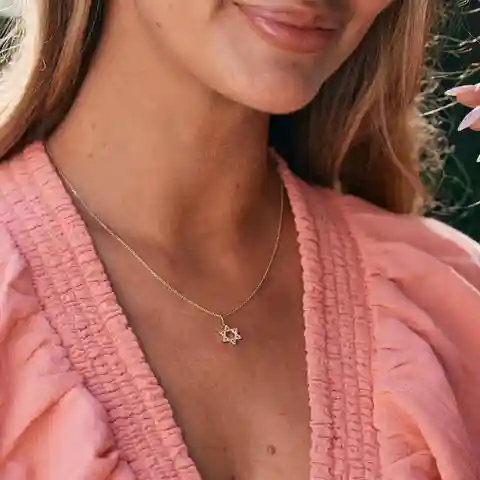 Adeline Star of David Vermeil Necklace