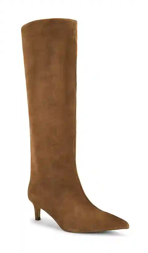 Free People Kiki Kitten Heel Boot in Tan. - size 6 (also in 6.5, 7, 7.5, 8.5)