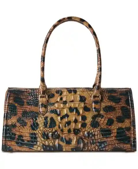 Brahmin Sophia Large Melbourne Satchel Bag - Golden Lynx