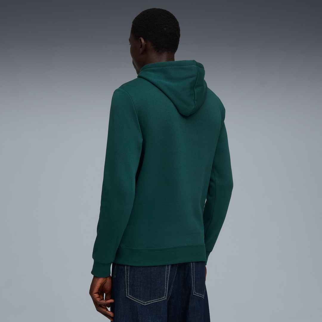 PUMA Essentials Logo Lab Men's Fleece Hoodie in Green, Size L