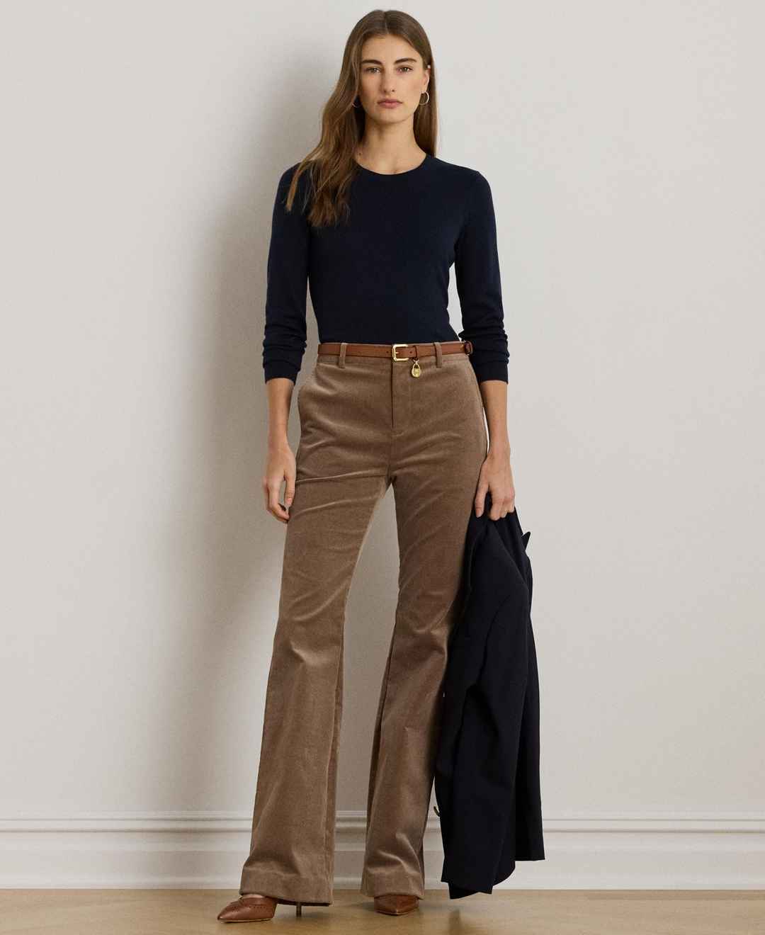 Lauren Ralph Lauren Women's Cotton-Blend Sweater - Lauren Navy
