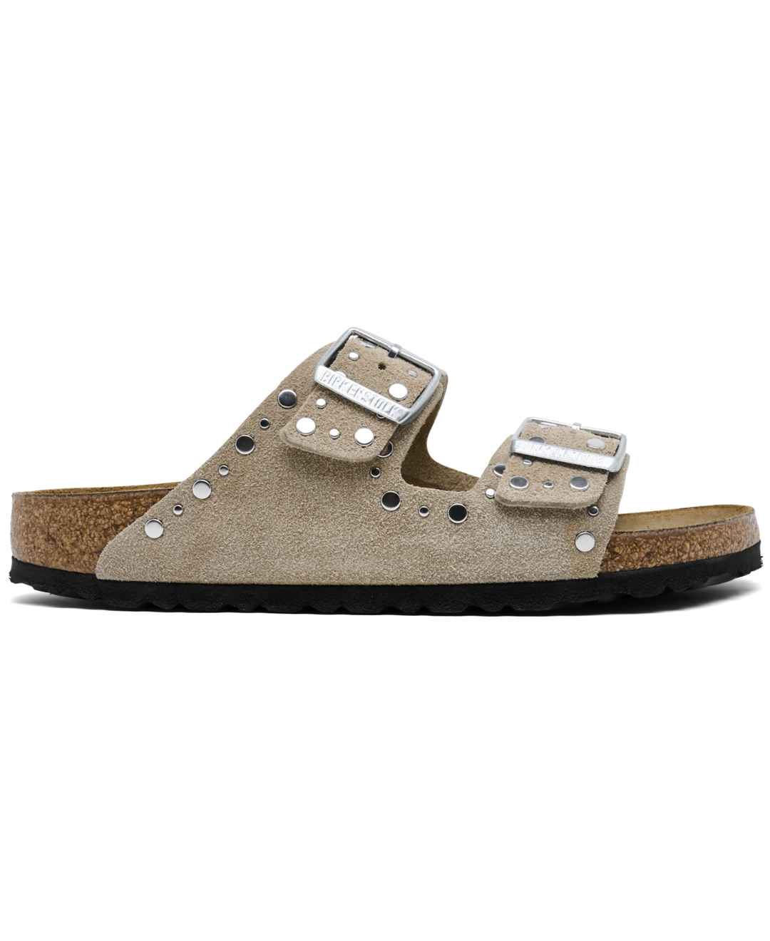 Birkenstock Women's Arizona Rivets Suede Leather Sandals from Finish Line - Taupe