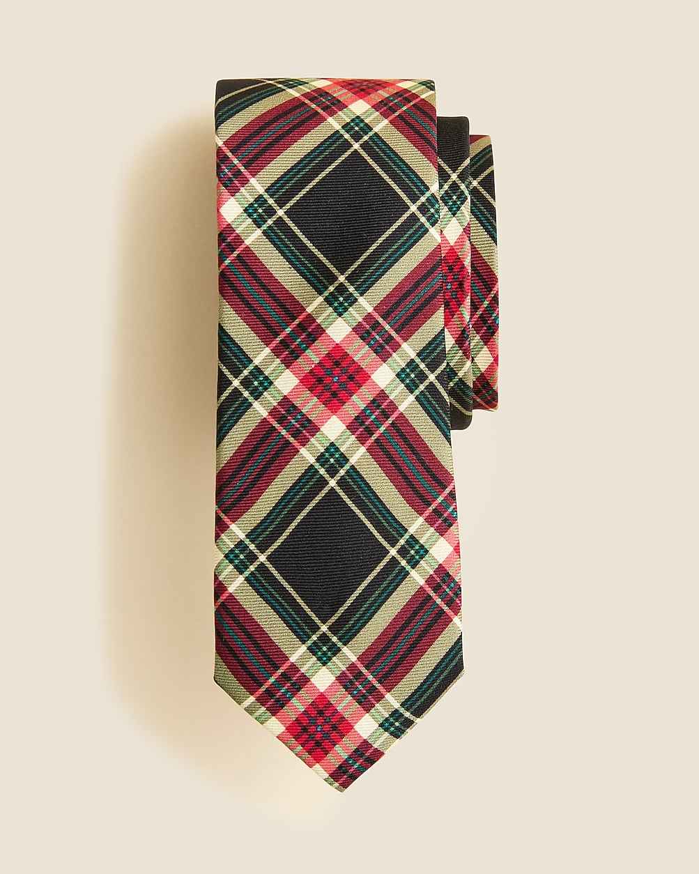 Boys' silk tie in Stewart tartan