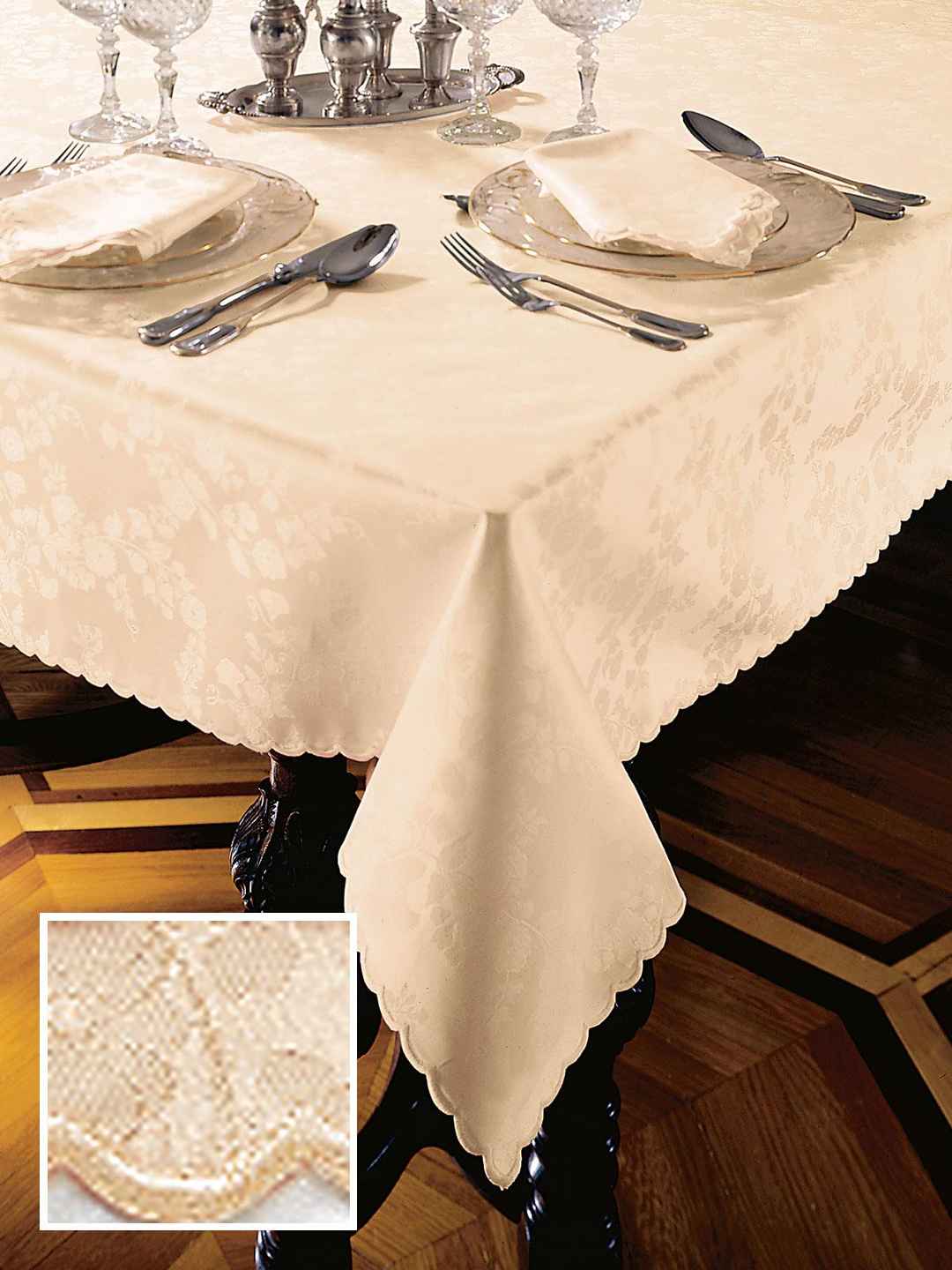 Piazza Tablecloths, Peach (70" x 160")