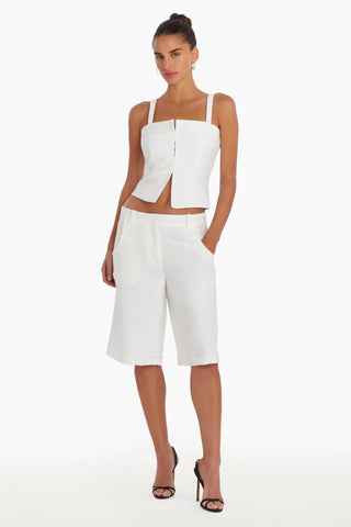 Amanda Uprichard Tisha Top in White - Size XS
