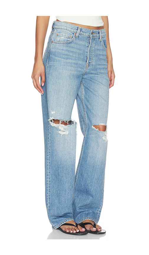 GRLFRND Bella Low Rise Boyfriend in Blue. - size 23 (also in 25, 24, 26, 27, 28, 29, 30, 31)