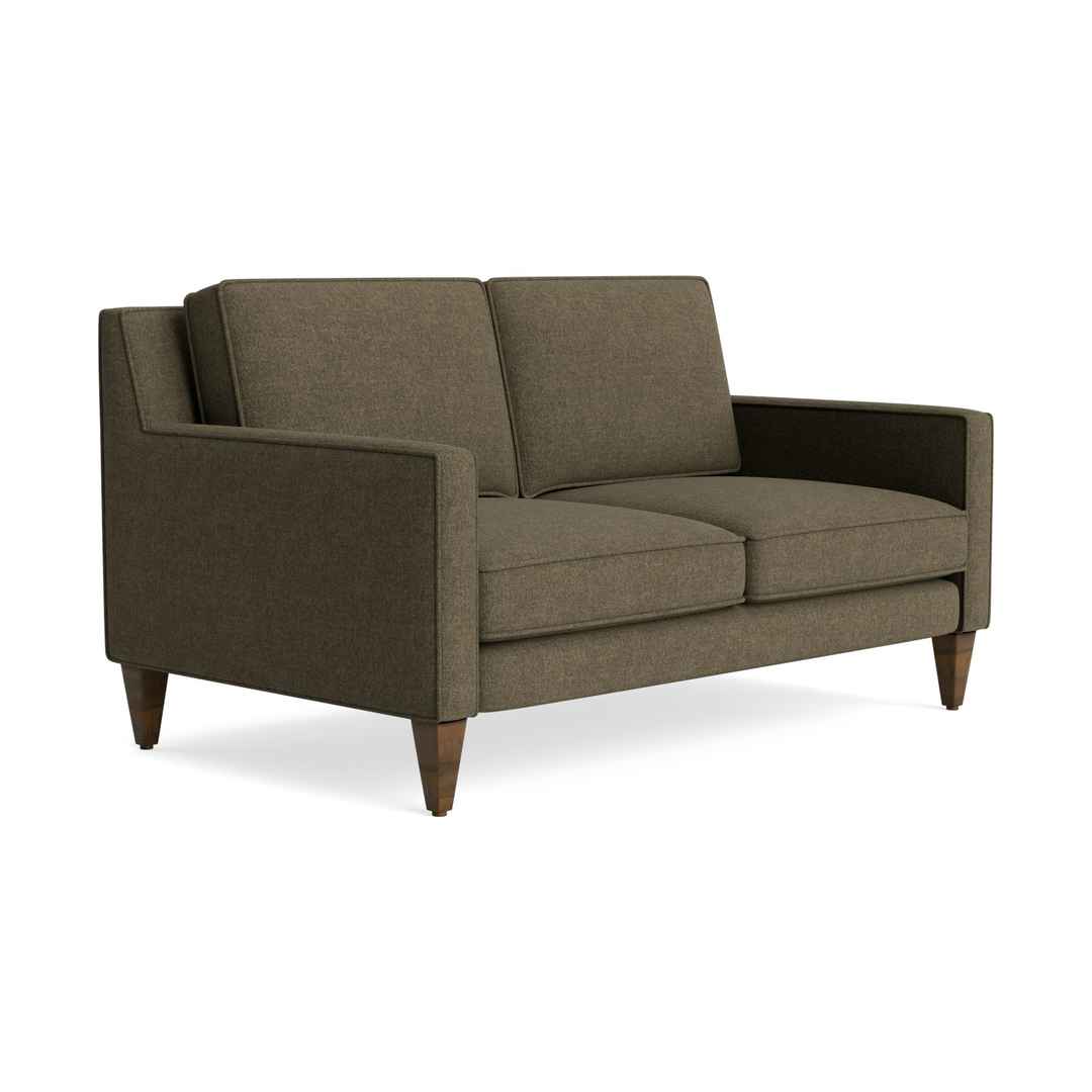 Levi Loveseat Leuven Olive Green Mid-Century Modern