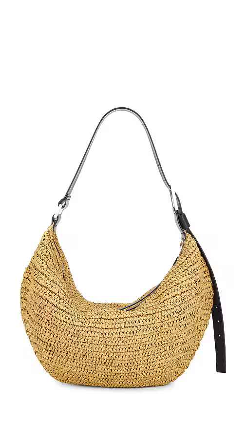 ALLSAINTS Luna Paper Shoulder Bag in Neutral.