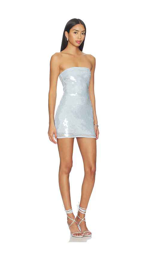 superdown Jazzlyn Mini Dress in Baby Blue. - size L (also in XXS, XS, S, M, XL)